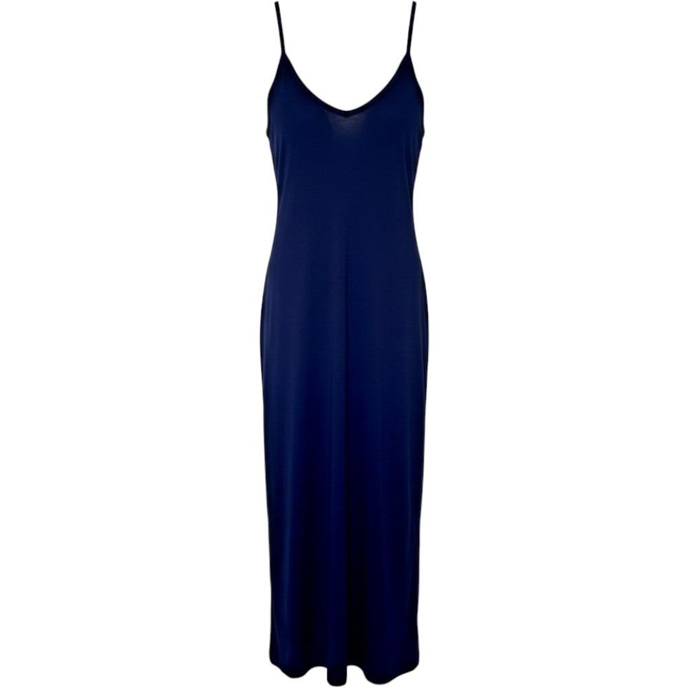 NWT Humanoid Navy Blue Racerback Maxi Dress Womens XS Jersey Knit Minimalist